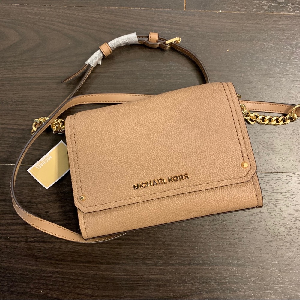 Michael Kors Hays Leather Crossbody/Clutch